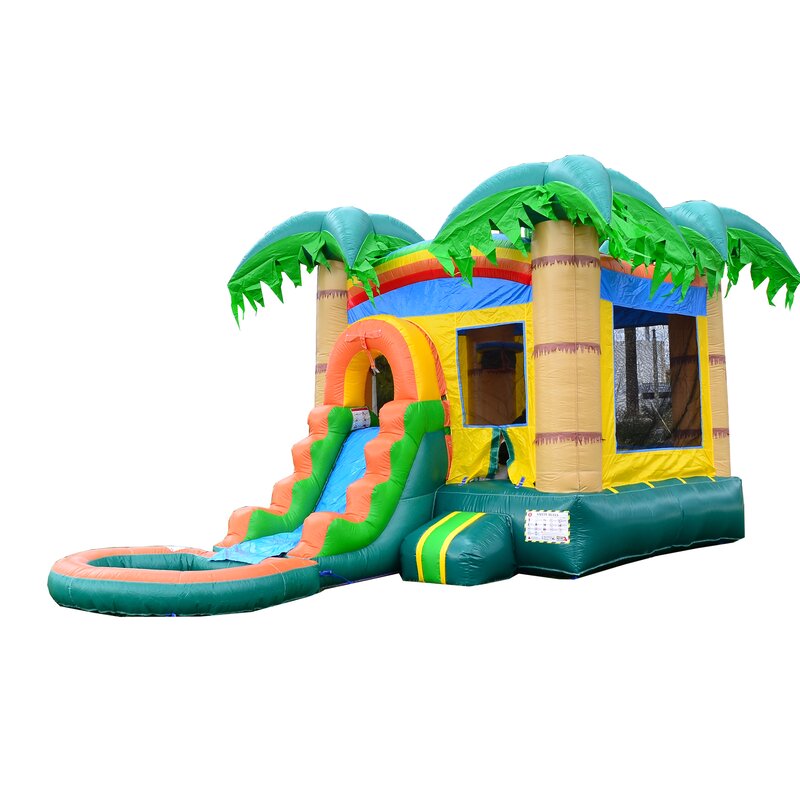 inflatable-bouncing-castle-with-slide-combo image