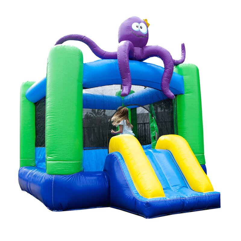 inflatable-castle-slide-with-climbing-wall image